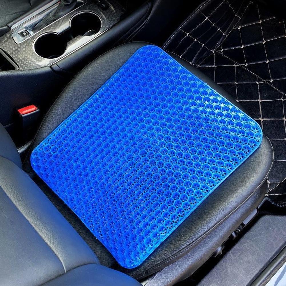 Home Office Work - Universelles Kühlgel-Autositzkissen, atmungsaktives Wabenkissen mit ergonomischer