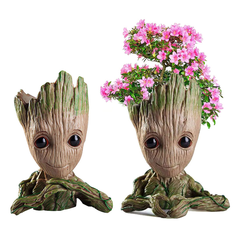 Home Office Romance Manga - Wohnkultur Ornament Groot Baum Mann Figurine