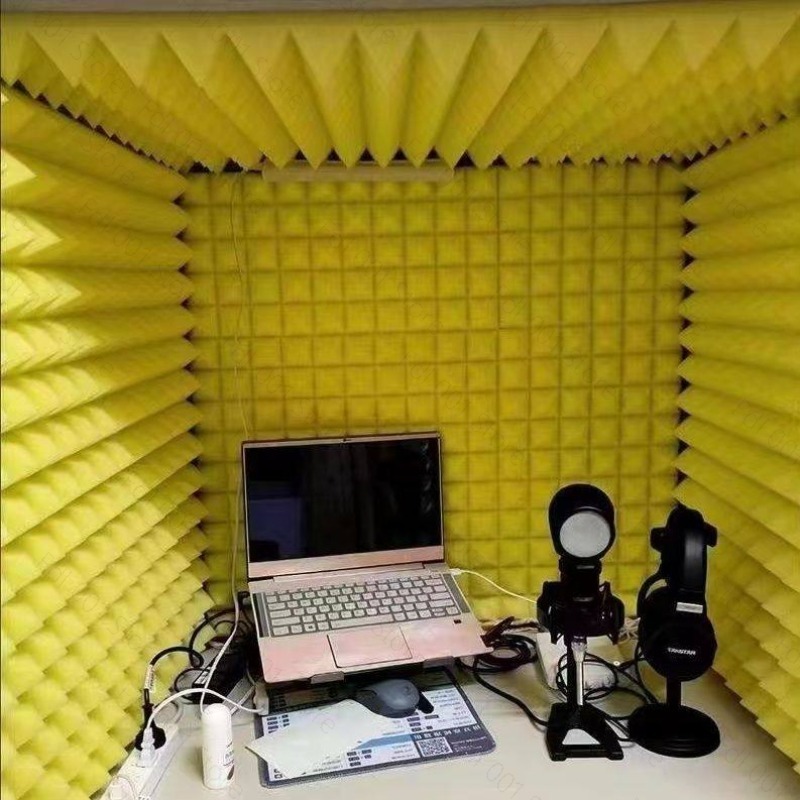 Home Office Studio - Einfache Desktop-Aufnahmestudio-Geräuschreduzierung Büro-Heim-Desktop-Lese-Schallisolierungsabdeckung Beweglich