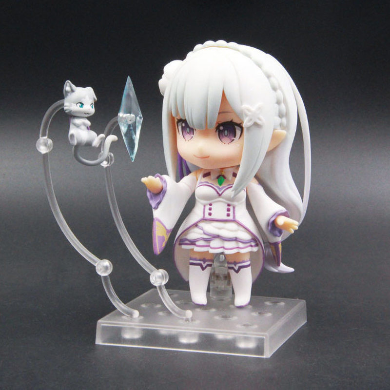 Home Office Romance Manga - # 751 Re‑Zero Emilia Niedliche Q-Style-PVC-Sammelfigur,