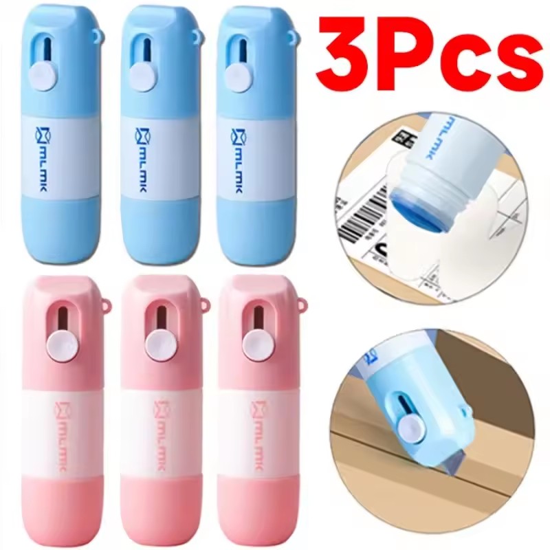 Home Or Office Use - 2-in-1 Express-Werkzeug: Thermopapier-Korrekturflüssigkeit und Auspackmesser für