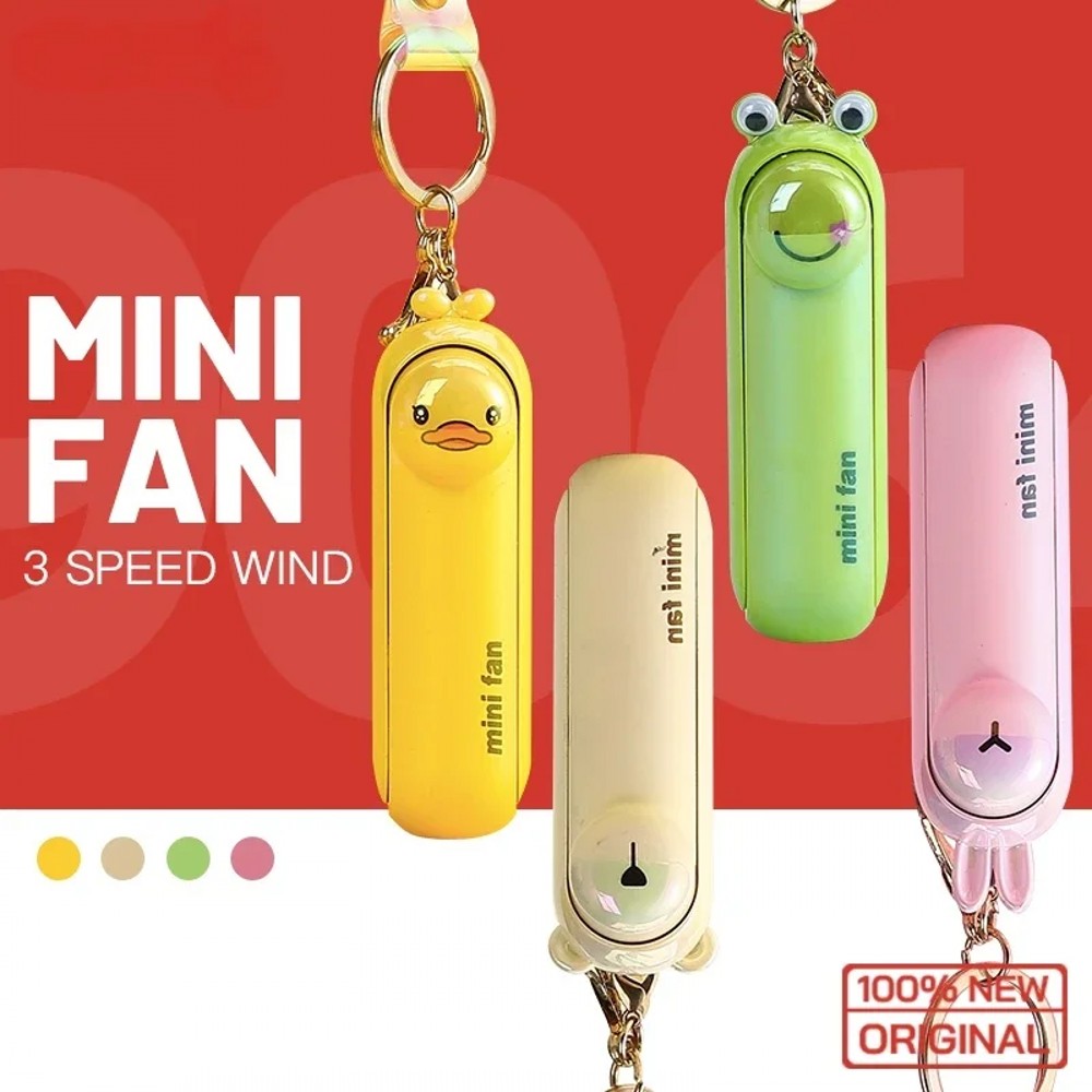 Home Office Hidden Desk - Niedlicher Mini-Ventilator, tragbarer Hand-Faltventilator für Nachttisch,