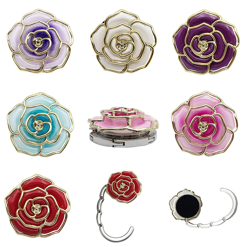 Home Office Hidden Desk - Tragbare Klapptisch Tasche Haken Blumen form