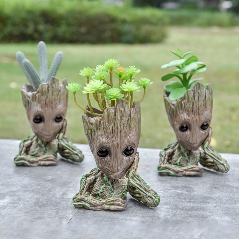Home Office Romance Manga - Baby Groot Blumentopf Home Dekoration Pflanzgefäße