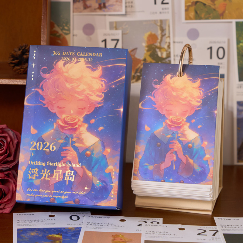 Home Office 365 - 2026 Schreibtischkalender 365 Tage Rose Kleiner
