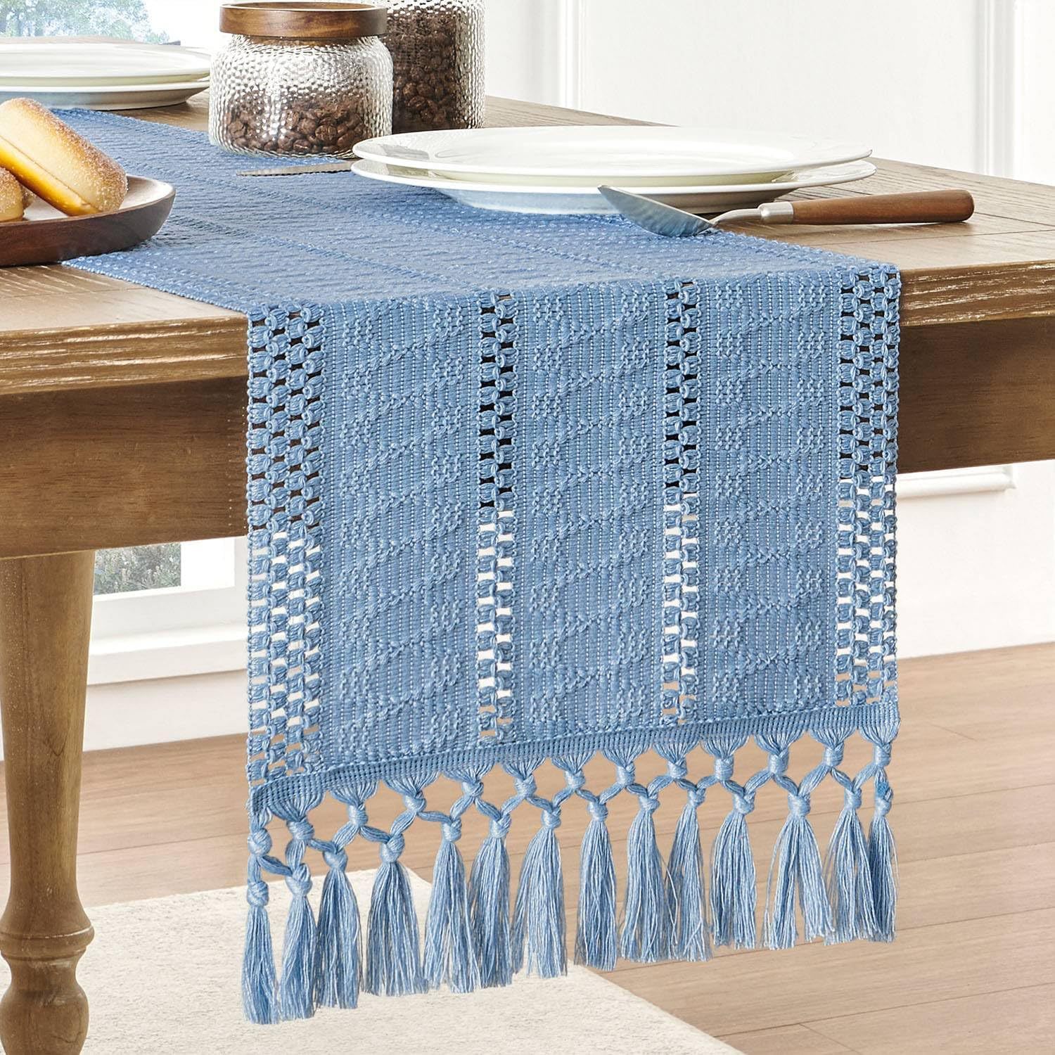 Beiger Boho-Tischläufer aus Le – Home Office News Bewertung und Preis