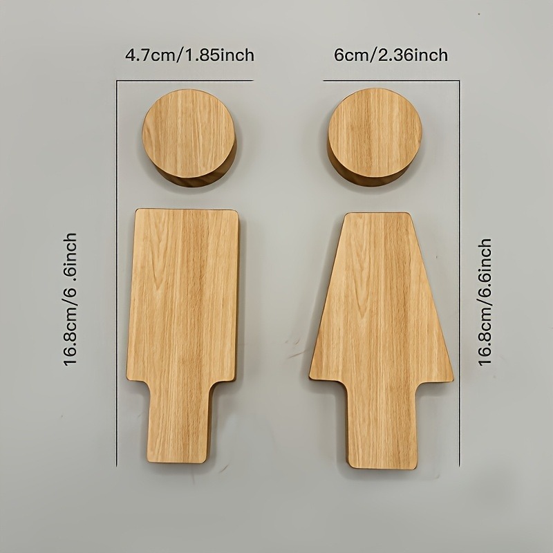 2-teiliges Badezimmerschild au – Home Or Office Use Bewertung und Preis