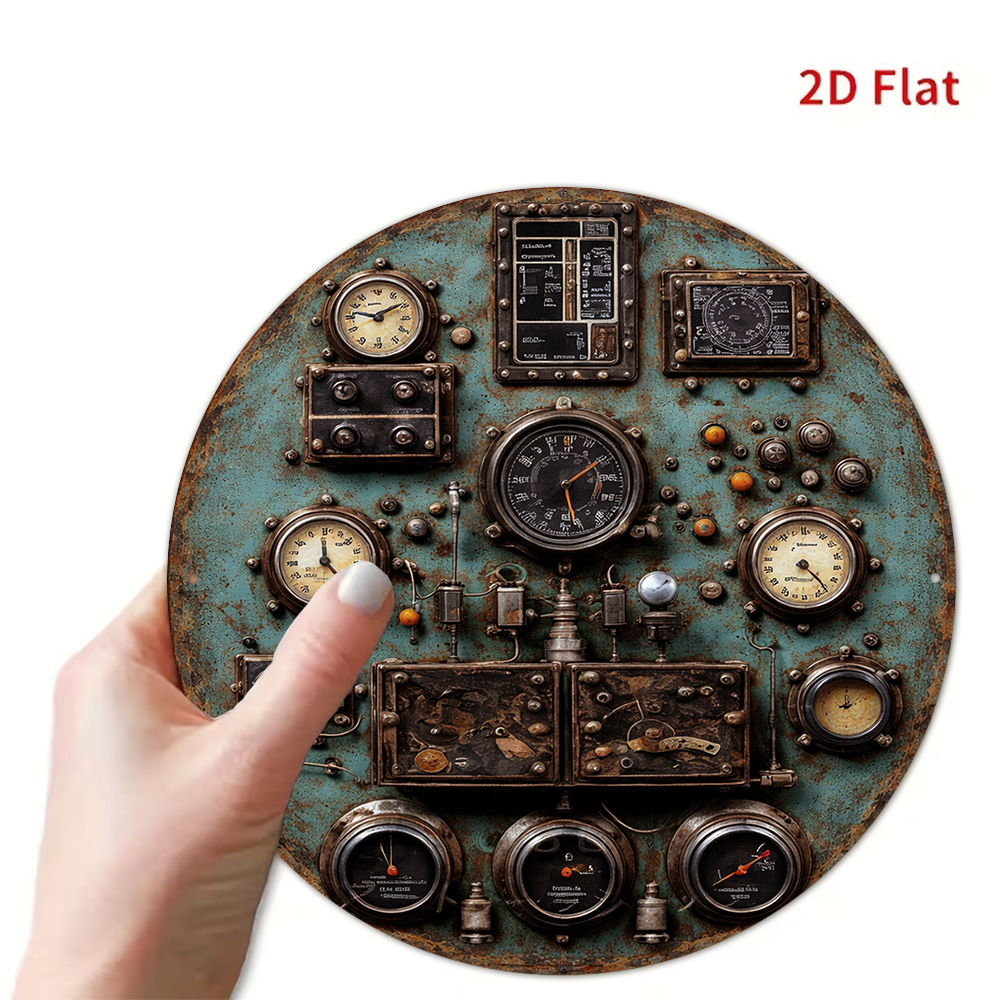 2D Flaches Retro-Armaturenbret – Home Office Work Bewertung und Preis