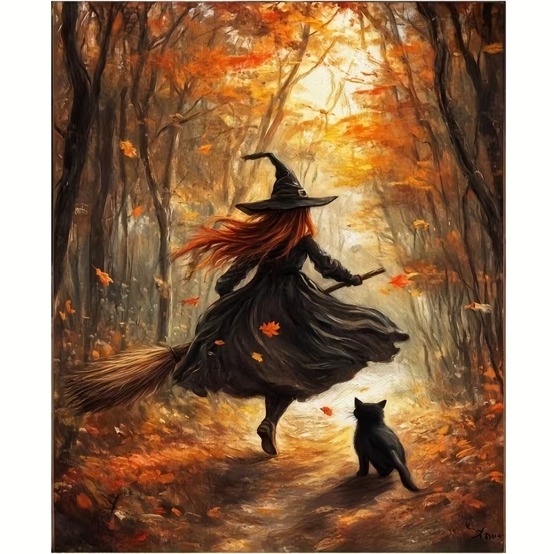 Retro Halloween Herbsthexe auf – Home Office Photos Bewertung und Preis