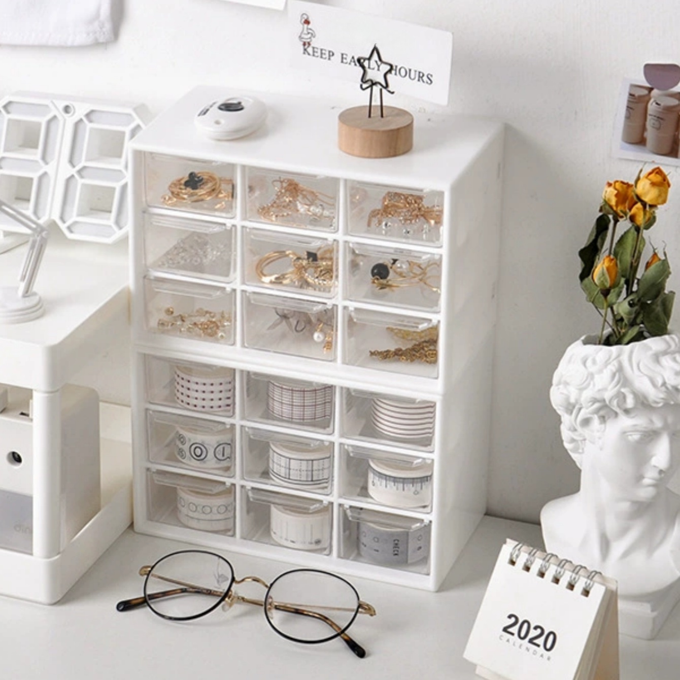 Aufbewahrungsbox aus Perlenmat – Home Office Hidden Desk Bewertung und Preis
