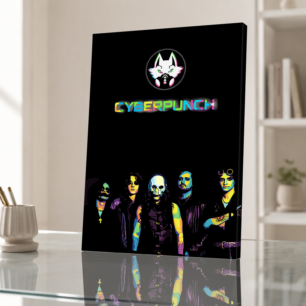Cyberpunk-Leinwanddruck-Poster – Home Office Studio Bewertung und Preis